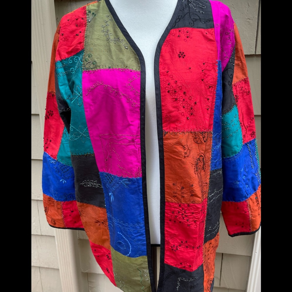 Chico’s Vintage 90’s silk jacket - Fantastic